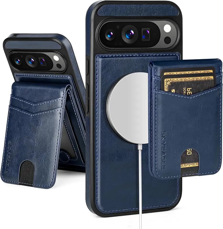 SkyEagle for MagSafe Google Pixel 10 Pro XL Wallet Case,Blue