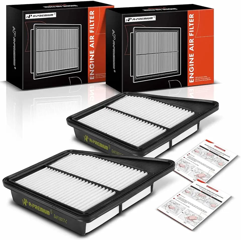 A-Premium 2-PC Engine Air Filter Compatible with Genesis & Kia