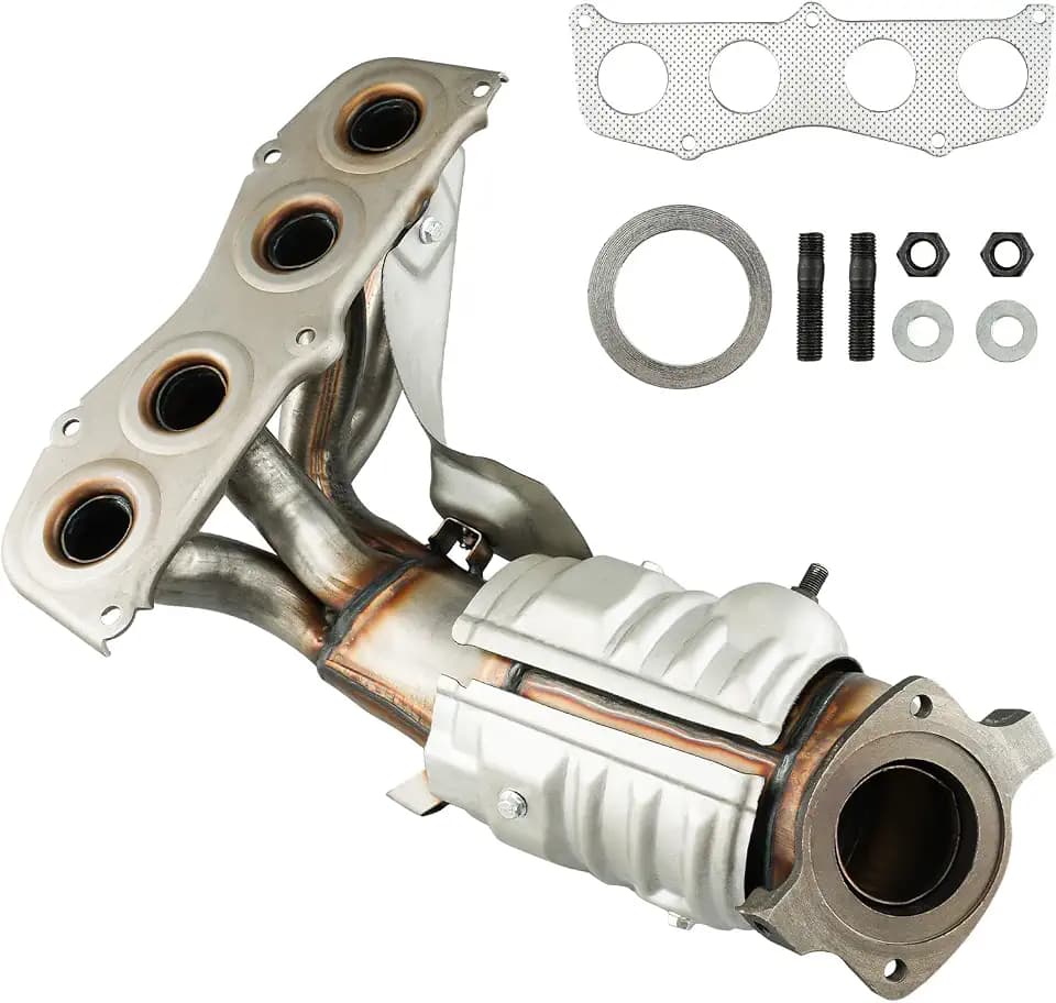 PHILTOP High Flow Catalytic Converter Compatible with Toyota Camry 2.4L 2002 2003 2004 2005 2006, Solara 2.4L 2002-2006 Catalytic Converter Kit for 40587, 641518, 16384(EPA Compliant)