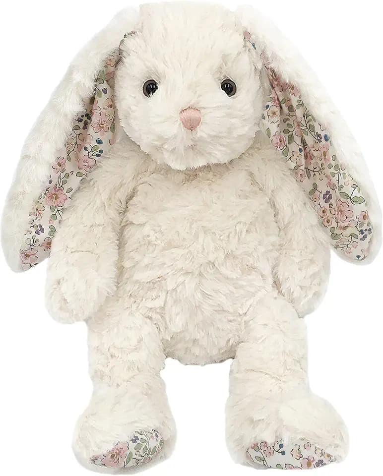 MON AMI Faith The French Bunny Plush Toy, 13-Inch Soft Stuffed Animal