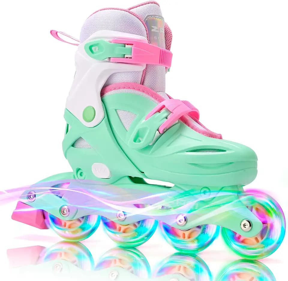 2PM SPORTS Adjustable Inline Skates for Kids, Girls, Boys, Youth Ages 4-12