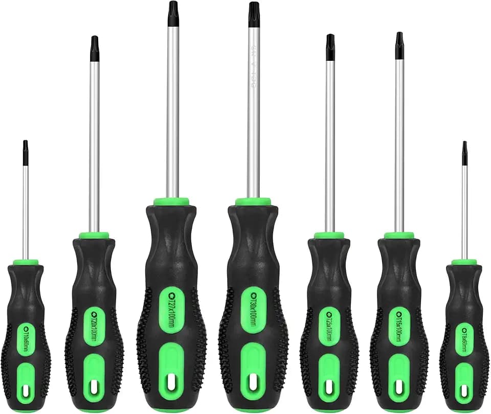 GURADESIGN 7PCS Magnetic Torx Screwdriver Set T8 to T30 Star Screwdrivers (7PCS TORX SCREWDRIVER)