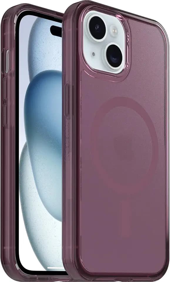 OtterBox iPhone 17e, 16e, 15, 14, 13 – Symmetry MagSafe Case - Clear Purple