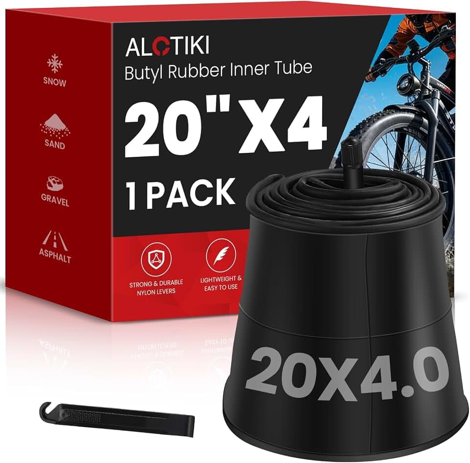 Bike Tube Set with Schrader Valve,Butyl Rubber Bike Tire Tube