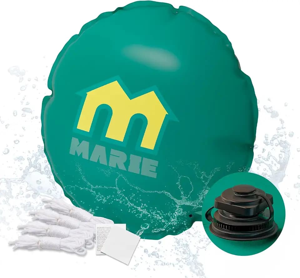 MARIE Poolkissen Winter Ø 300 cm (für Ø300-400cm Pools) - Luftkissen Winterfest Frostschutz bis -20°C - Robuste Schwimmbadabdeckung - Kältebeständig, Flexibel & Langlebig - gegen Risse und Brüchigkeit