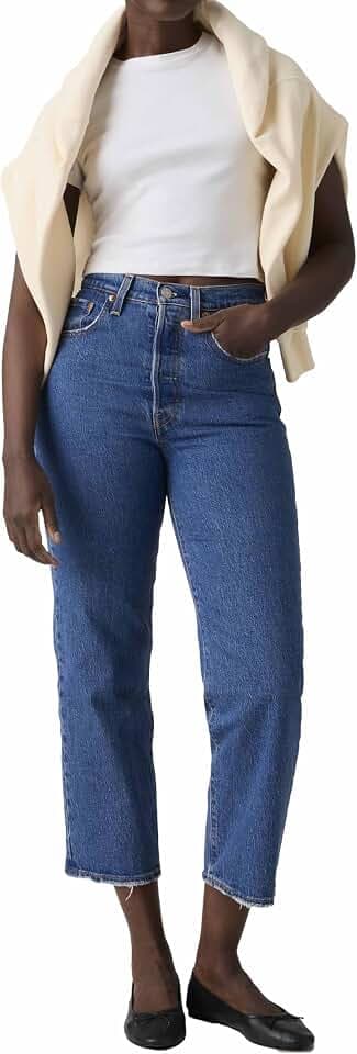 Levi's Damen Ribcage Straight Ankle Jeans