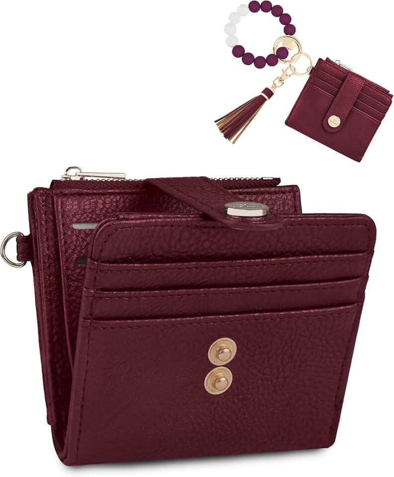 Wristlet Wallets for Women,Keychain Wallet RFID Small Wallet