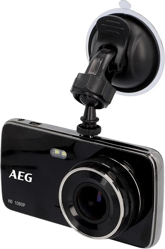AEG Dashcam DC 2, Auto-Kamera, Rückfahrkamera, mit IPS/WDR 4'' Display, Full HD, Split-Screen Modus, Spurhalte- und Abstandsassistent, Loop-Zyklus und Nachtsicht