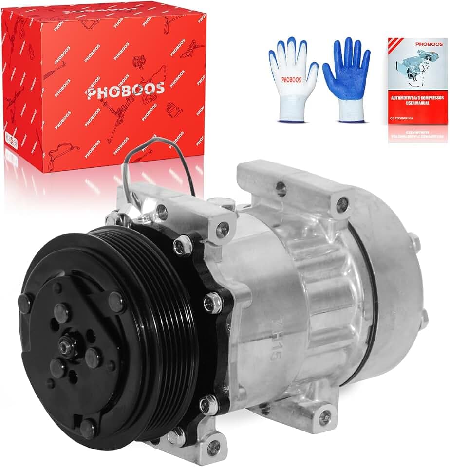 PHOBOOS A/C compressor with Clutch Compatible with Dodge & Jeep
