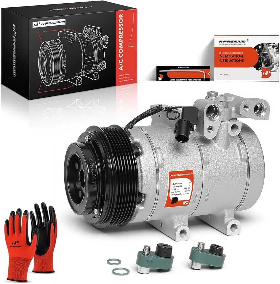 A-Premium Air Conditioner AC Compressor with Clutch