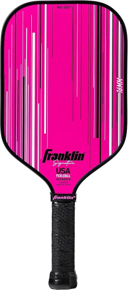 Franklin Sports Pro Pickleball Paddles - Signature Series Pro Pickleball Paddle with MaxGrit Surface - USA Pickleball (USAPA) Approved Tournament Pickleball Paddles - 13mm + 16mm Polypropylene Cores
