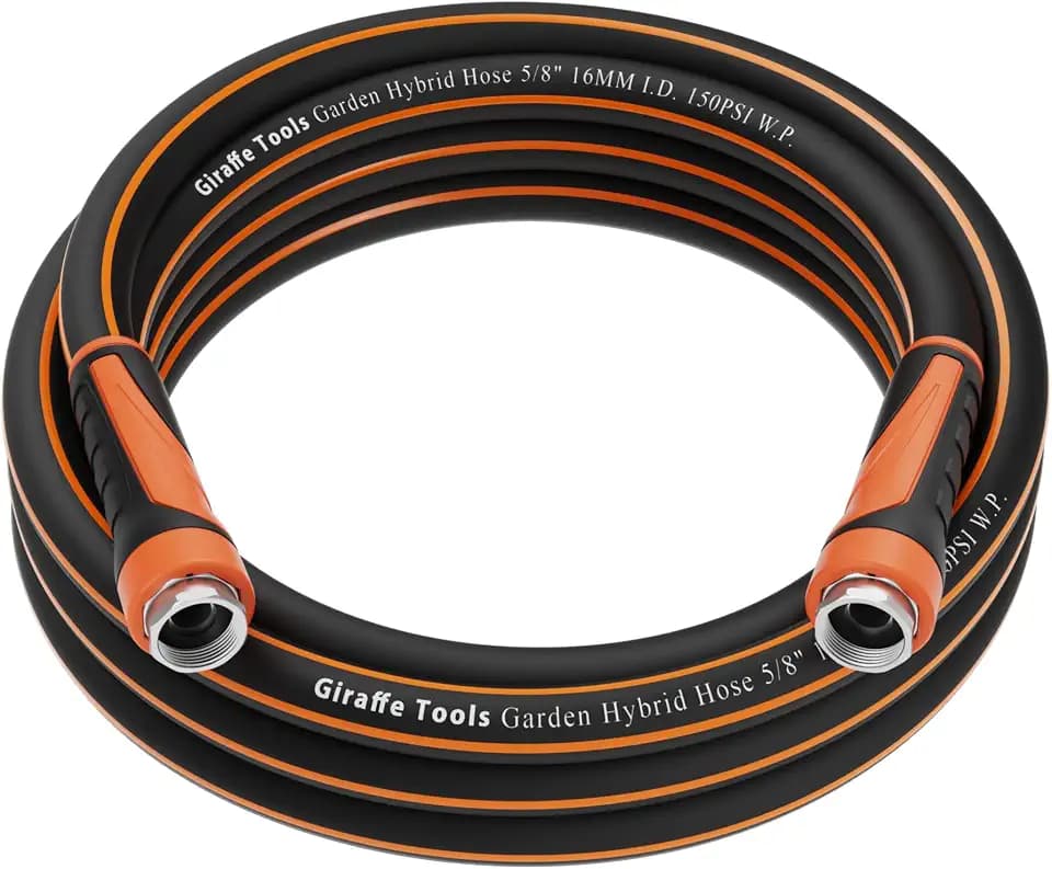 Giraffe Tools Garden Hose 5/8", 15ft Short Leader Hose