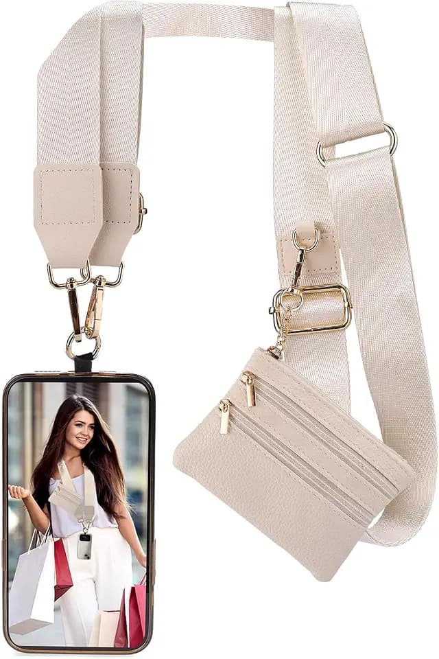XANGNIER Clip and Go Strap for Phone with Wallet Crossbody,Multicolor 12