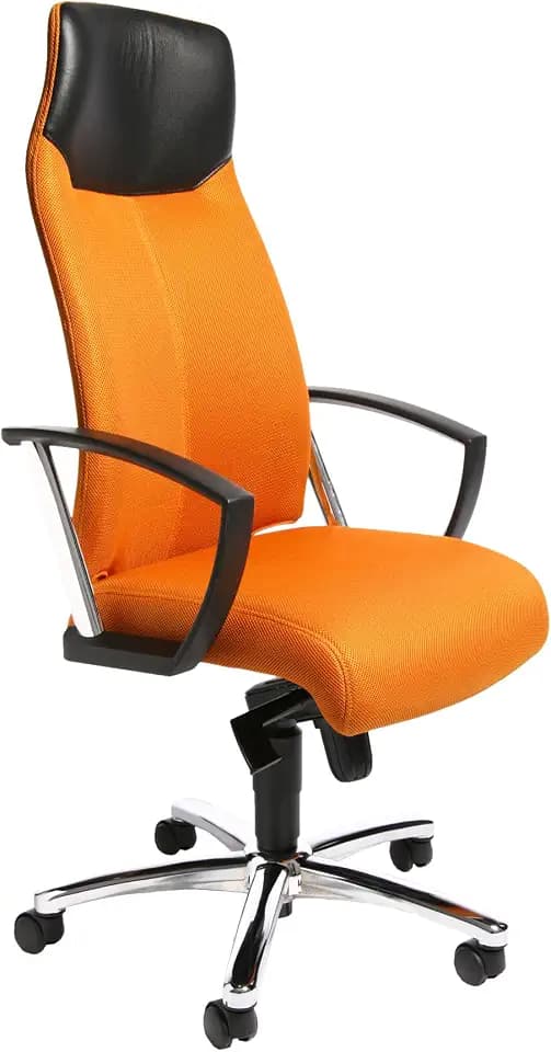 Topstar SU39A BG4 Bürostuhl High Sit up orange mit Armlehnen