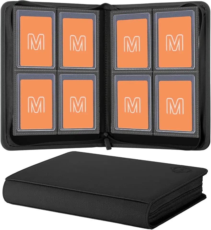 Toploader Binder,4-Pocket Side Load Trading Card Album, Holds 128 Cards