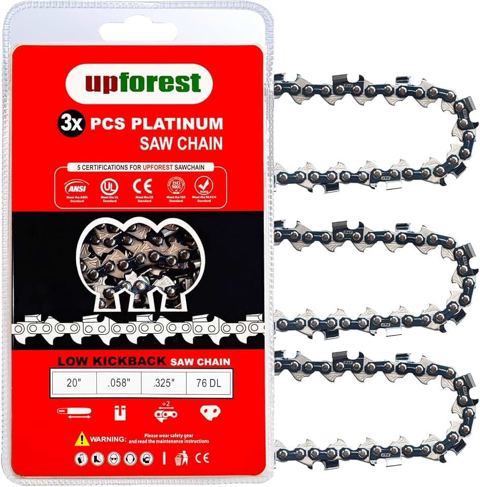 20 Inch Chainsaw Chain for Blue Max 53543, 8901, 8902，20” Replacement Chain for Supmix 62cc Gas Chainsaw Chainsaw，20” Replacement Chain for NeoTec NCS6200