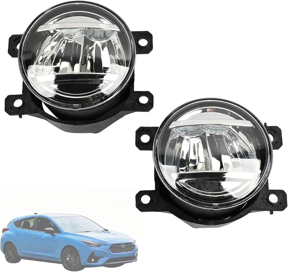 Pair Left & Right Side LED Fog Light Lamp Compatible with Subaru Crosstrek Impreza 2020-2025 Replace 84501VA010 84501VA000 Front Bumper Fog Lamps Assembly