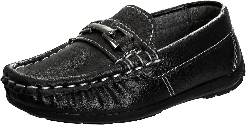 Josmo Mens Moccasin Loafers Slip On Boat Shoe - Casual Dress Penny Driving Shoes (Adults Size)