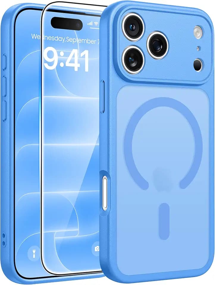 FNTCASE for iPhone 18 Pro Max Case/iPhone 17 Pro Max Case, Screen Protector