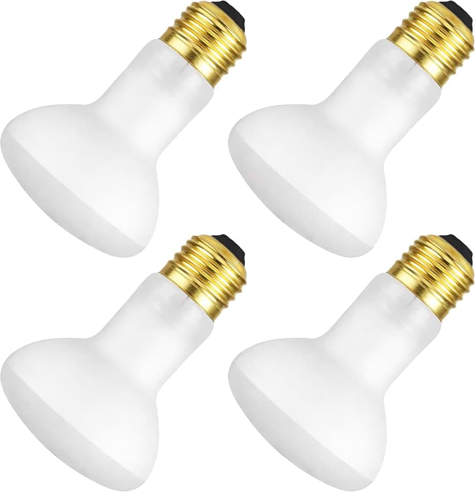 OHLECTRIC 50W R20 Popcorn Machine Bulb E26 Dimmable Frosted 4 Pack