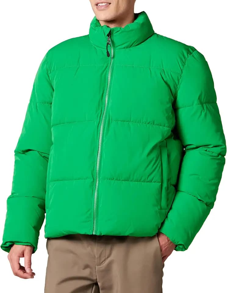 Amazon Essentials Herren Schwerer Steppmantel Mit Stehkragen (In Übergrößen Erhältlich)