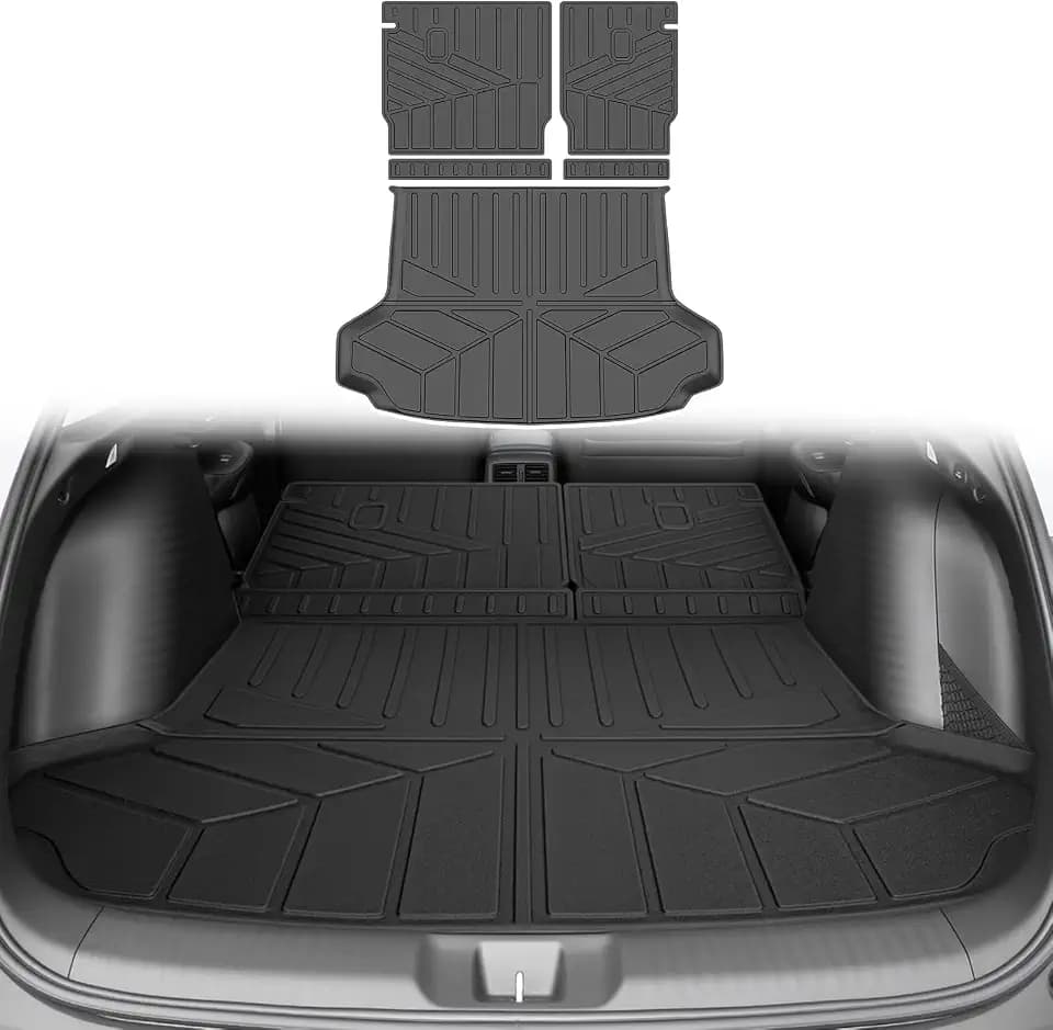 Cargo Liners for 2023-2026 Honda HRV Trunk Mat with Seat Back Cover Accessories, All Weather Rear Cargo Mat Backrest Protector for 2023 2024 2025 2026 HR-V
