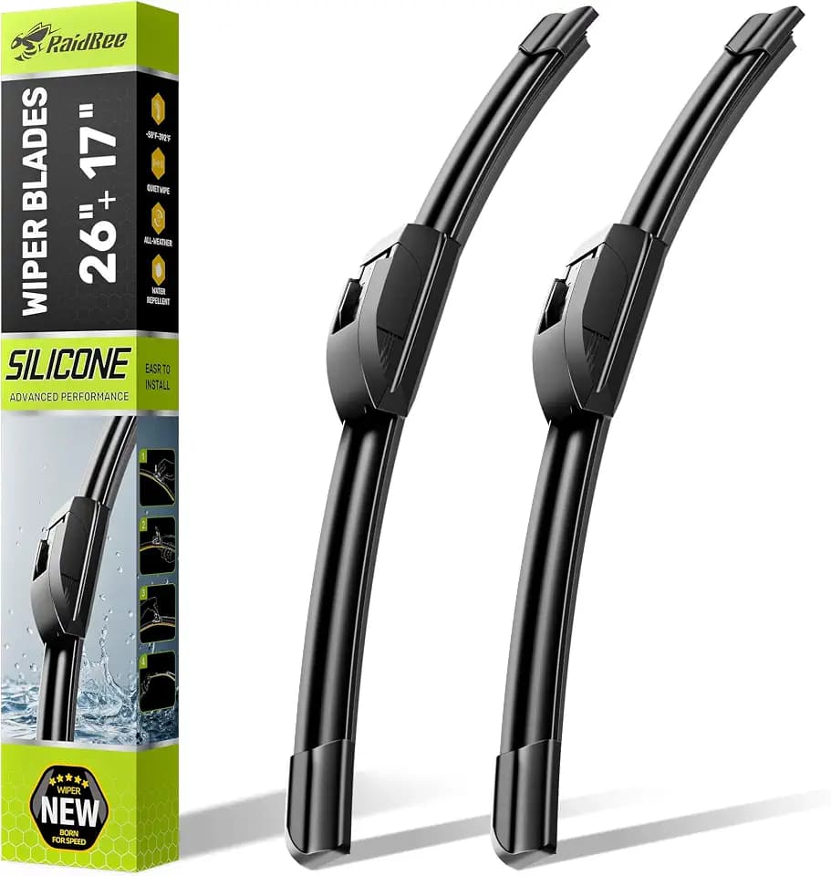 26" and 17" Silicone Windshield Wiper blades Replacement for