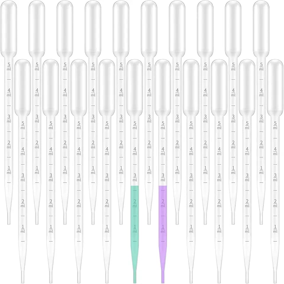 20 Stück Pipette,Pipetten,Pipetten Plastik,Pipette 5ml,Pimpette