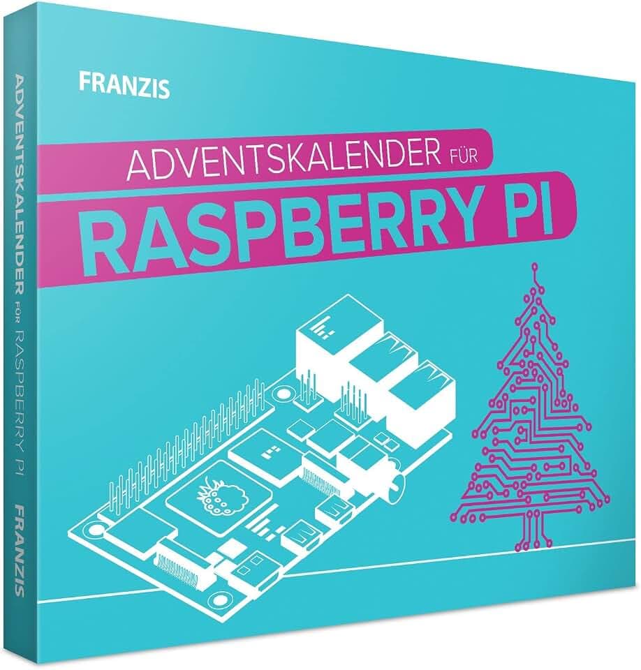 FRANZIS 55103 - Raspberry Pi Adventskalender, in 24 Tagen eine Weihnachtskrippe bauen und programmieren, inkl. 52-seitigem Handbuch, ohne Löten
