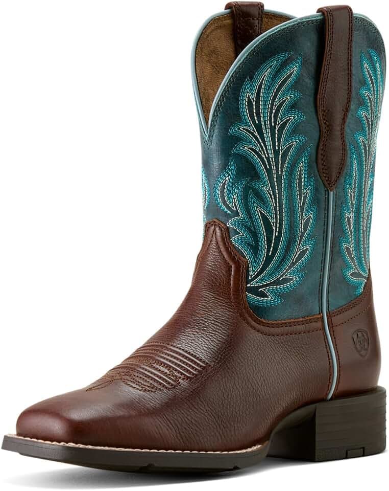 ARIAT Women's Round Up Filly Wide Square Toe Western Boot