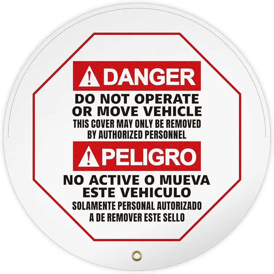 Steering Wheel Cover for Lockout Tagout, 20"