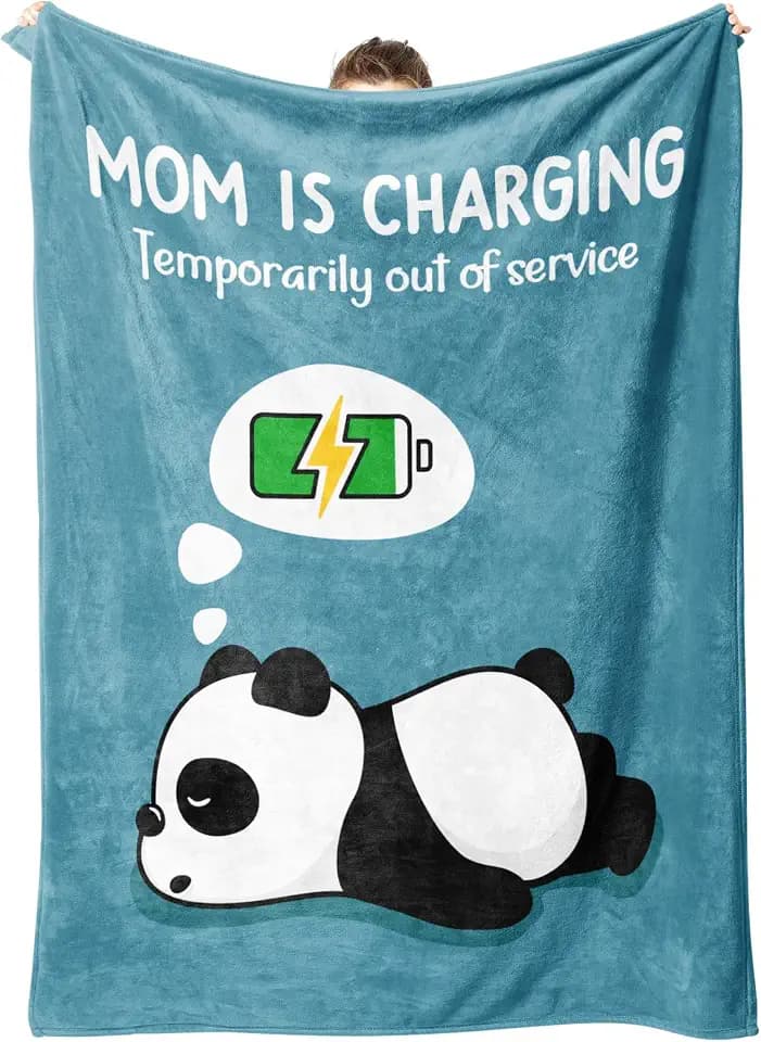 Craftique Mom Birthday Gifts, Funny Gifts for Mom- Mom's Charging Blanket