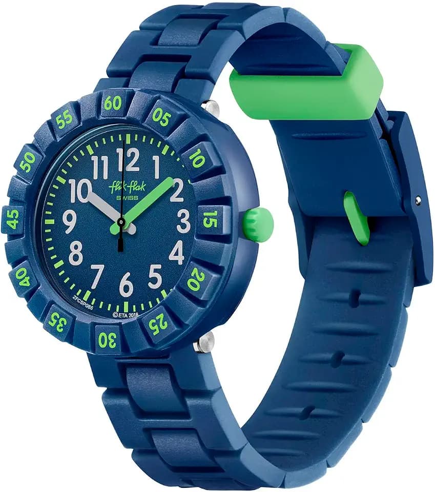 Flik Flak Boy Kids Watch Biosourced Quartz Waterproof Solo Dark Blue