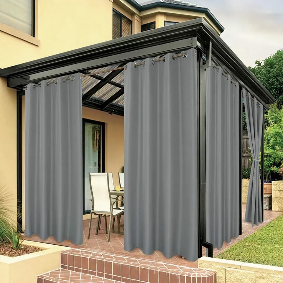 BONZER Waterproof Indoor/Outdoor Curtains for Patio