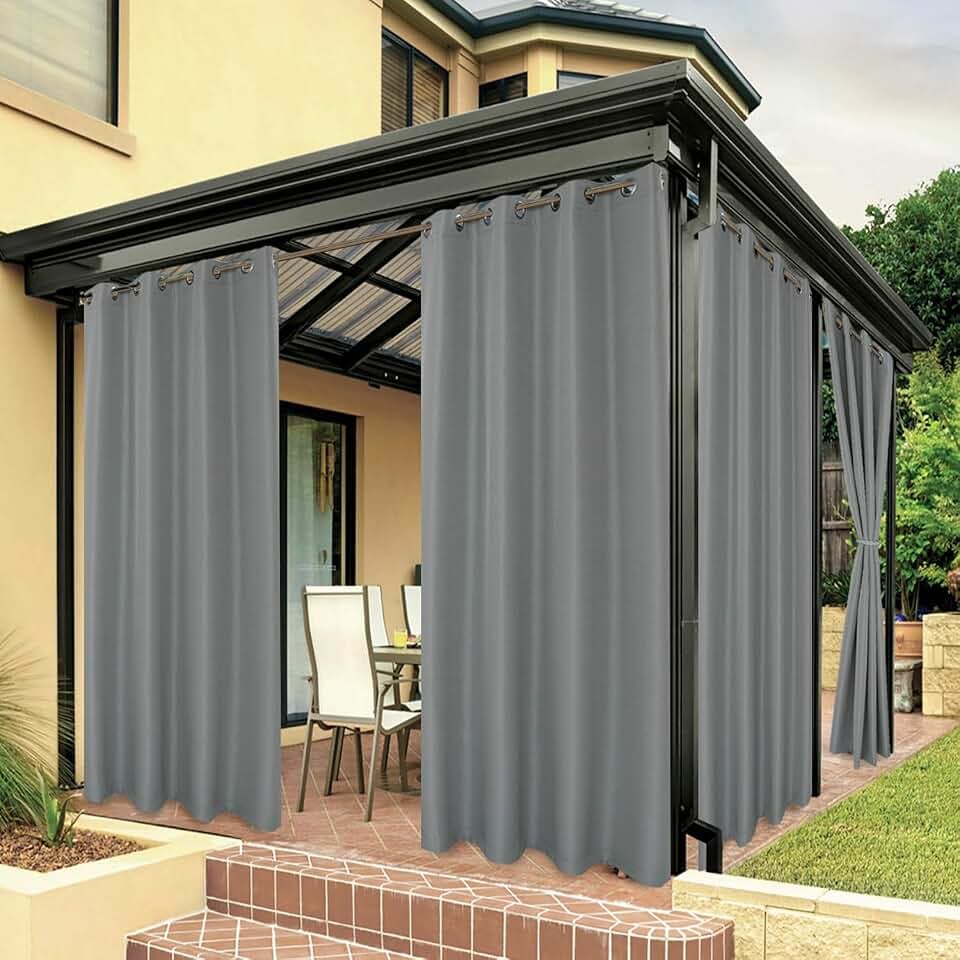BONZER Outdoor Curtains for Patio Waterproof Thick Privacy