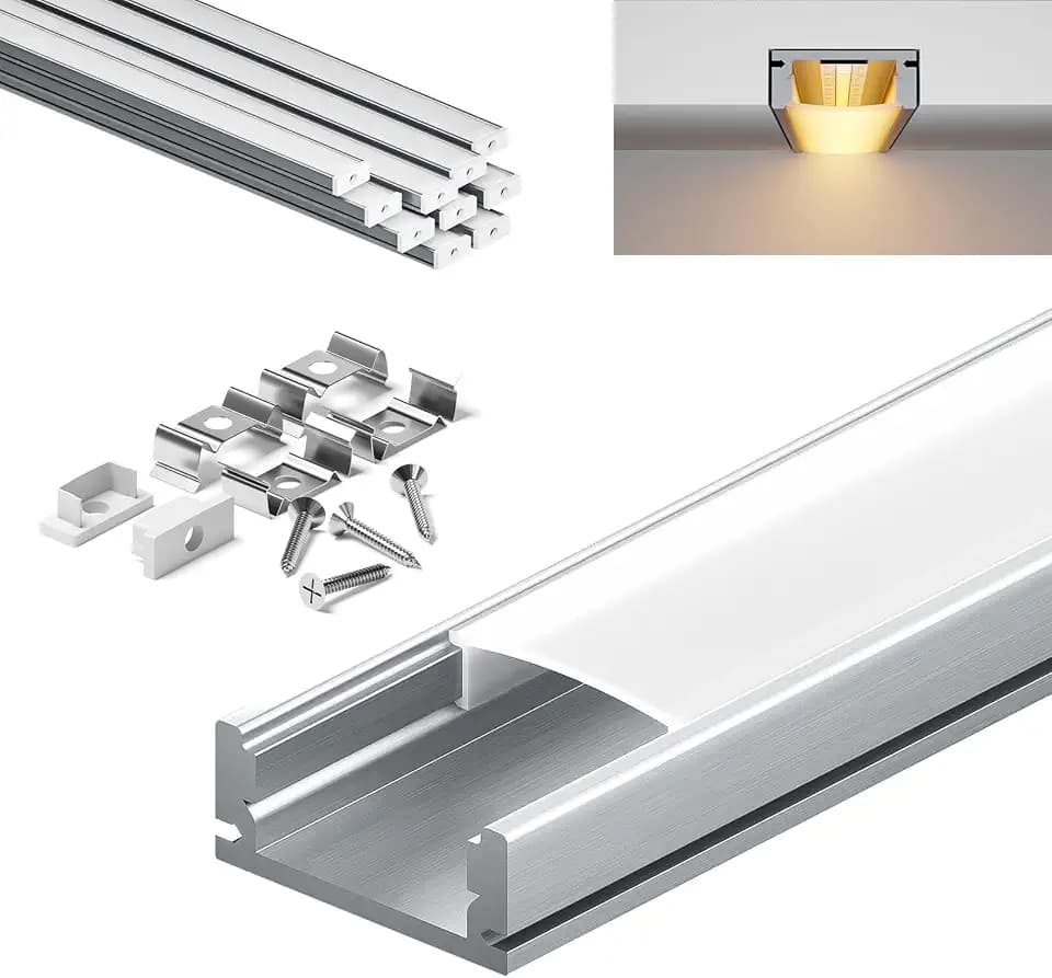 LED profil led Streifen (17.4×7mm U-Form, 10×1 Meter)