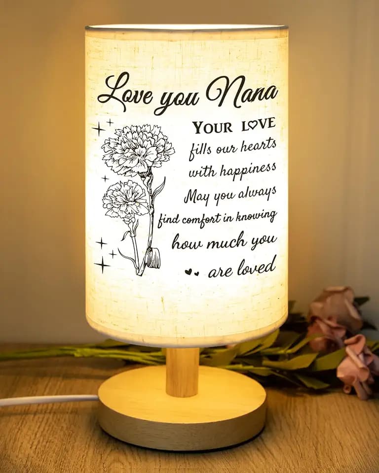 SOUHONEY Nana Gifts, Table Lamp for Nana Birthday Gifts from Granddaughter