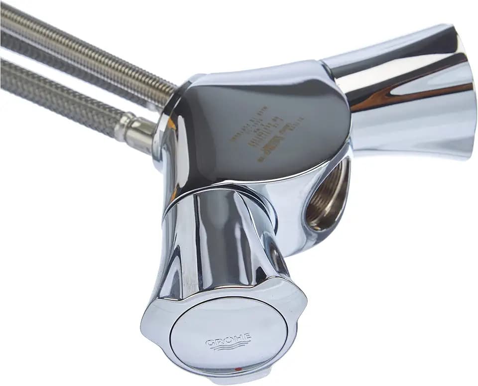 Grohe Costa Küchenarmaturen - Spültisch-Einlochbatterie (DN 15, Metallgriffe) chrom, 31831001