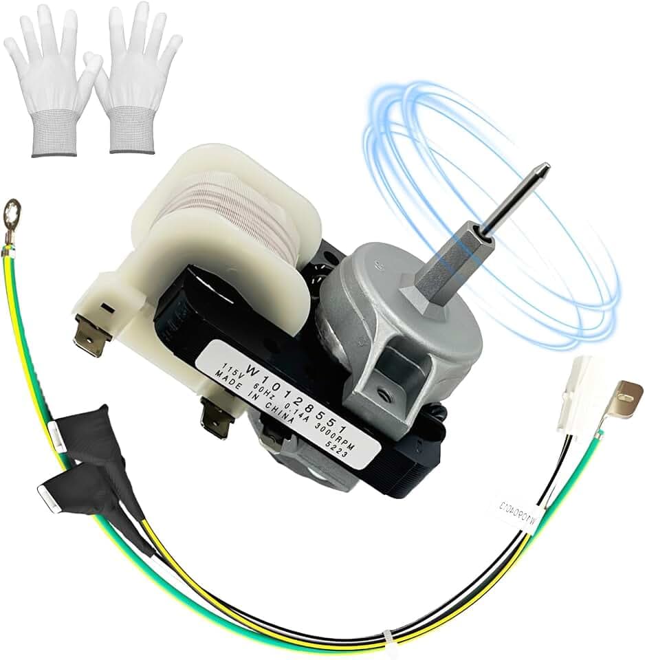 W10128551 Refrigerator Evaporator Fan Motor