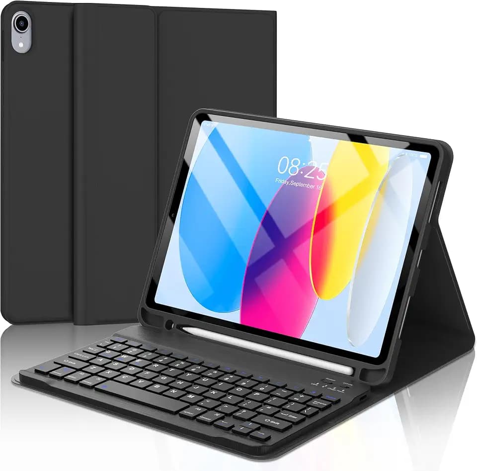 KVAGO for iPad A16 11th 10th Generation Case with Keyboard