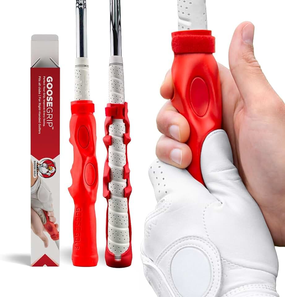 Golf Grip Trainer – Golf Training Aid for Correct Hand Positioning, Fits All Golf Clubs, Build Proper Grip Fundamentals for Consistent Practice