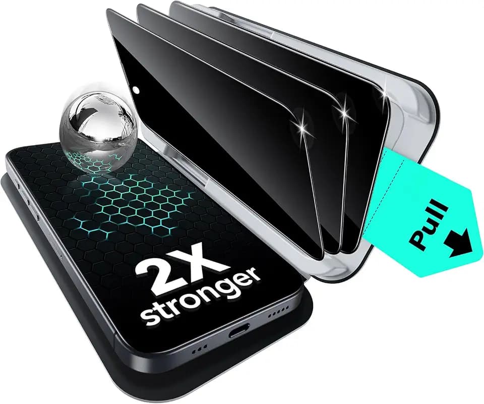 ESR 3 Pack for iPhone 17e/16e/14/13/13 Pro Privacy Screen Protector,Classic