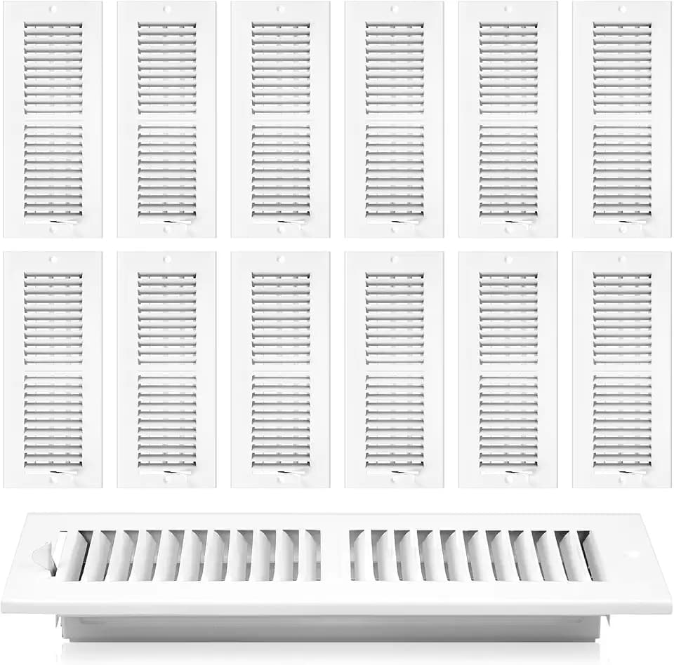 Zonon 12 Pcs 4 x 12 Inch (Interior Size) Air Vent Cover