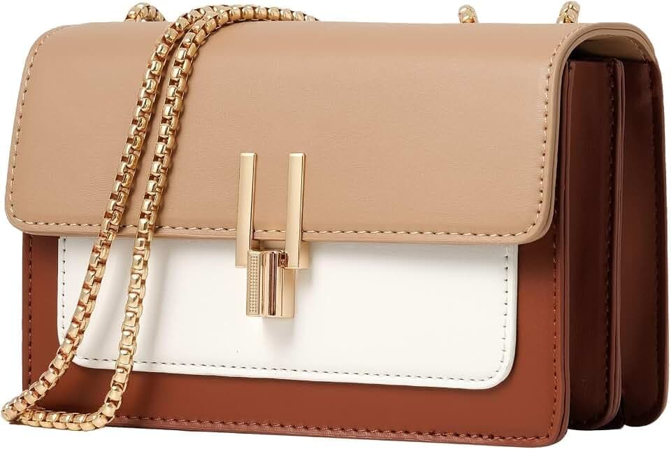 TOP BAND Color-Block Crossbody Taschen für Frauen Leder Crossbody Geldbörsen Niedliche Designer Handtaschen Umhängetasche Mittlere Größe
