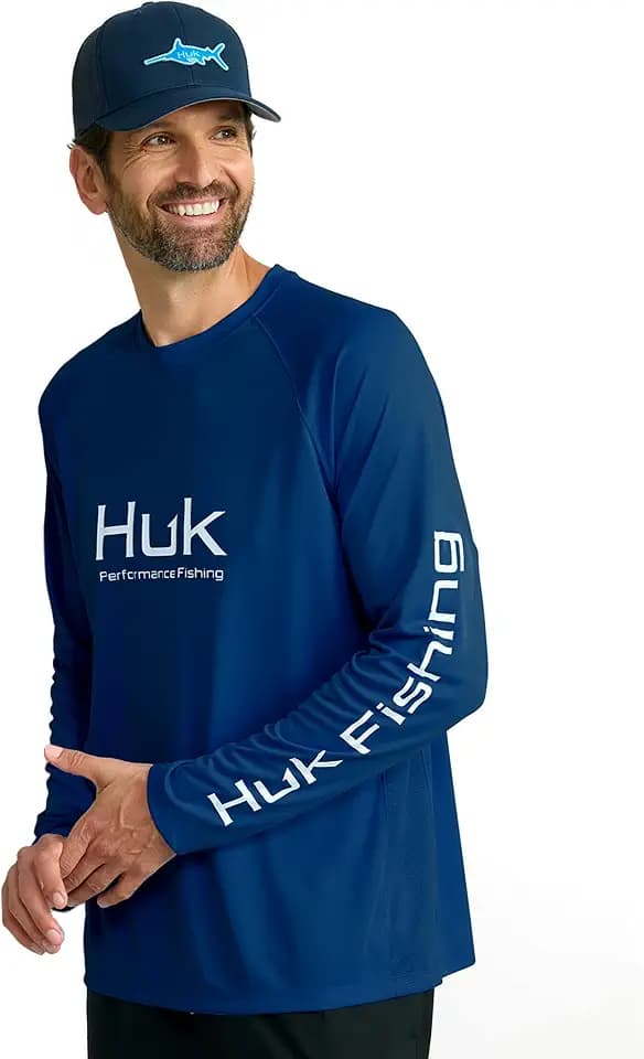 HUK Men's Pursuit Vented Long Sleeve Fishing Shirt (+30 UPF)