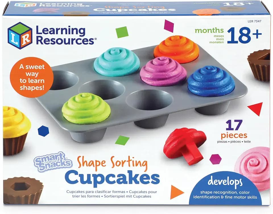 Learning Resources Smart Snacks Shape Sorting Cupcakes