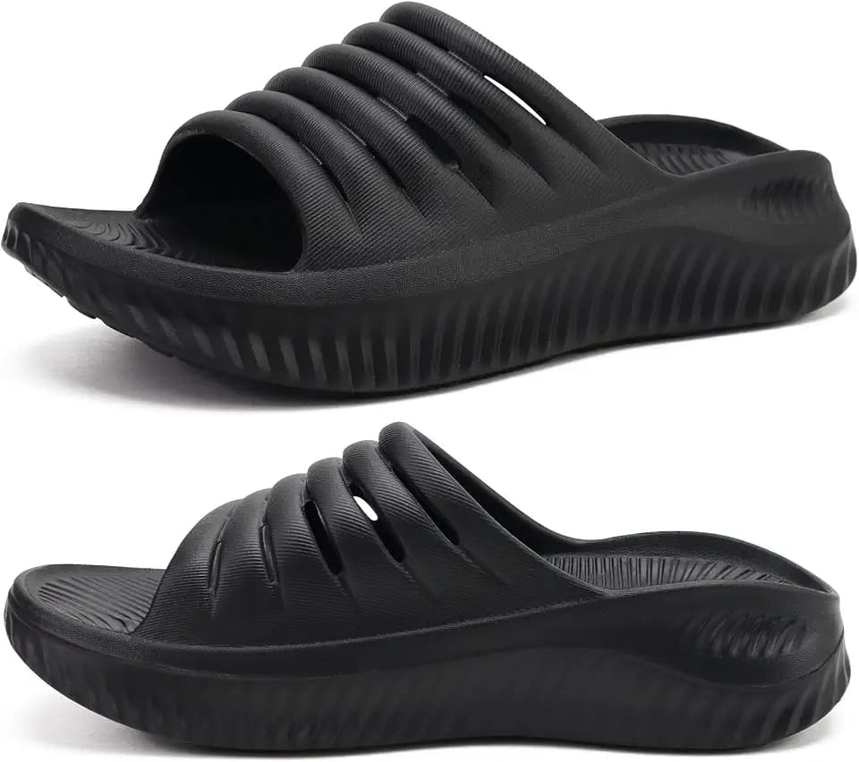 KuaiLu Recovery Sandals Women With Comfortable Arch Support Sport Slides