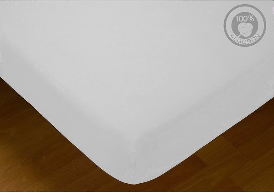 ECOMMERC3 Spannbettlaken, für Betten mit 120 cm, Weiß, weich, widerstandsfähig und 100