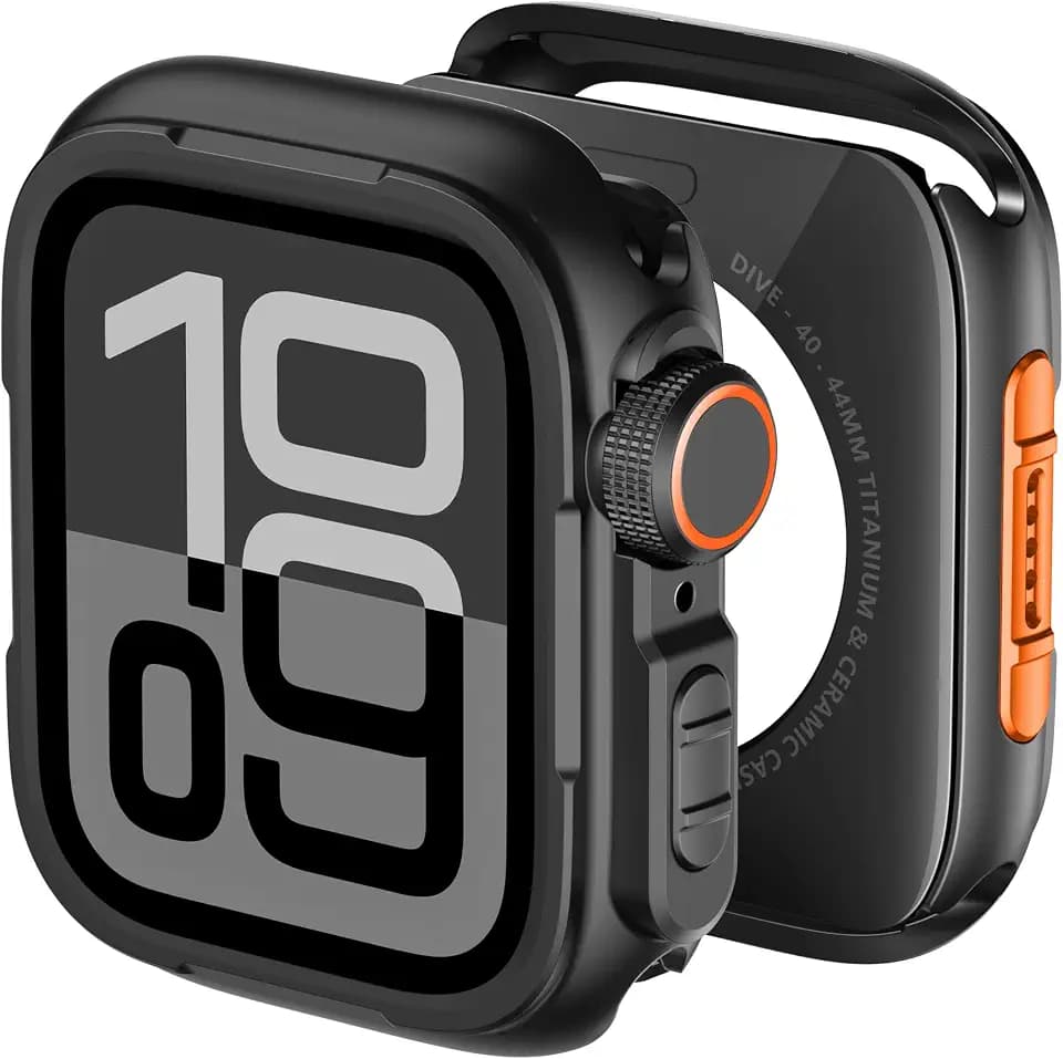 BXUXOHS Metal Case for Apple Watch SE 3/SE 2/SE Series 6/5/4 44mm Bumper