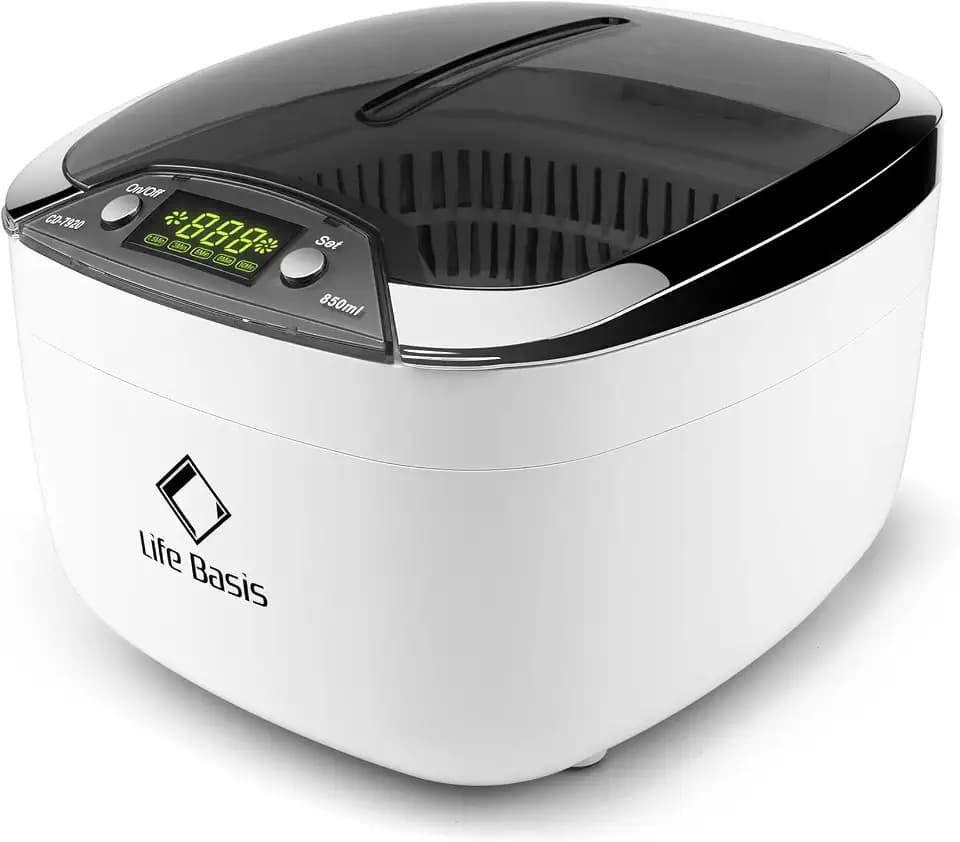 LifeBasis Ultraschallreinigungsgerät 850ml 55W mit Touch-Display & 5 Modi